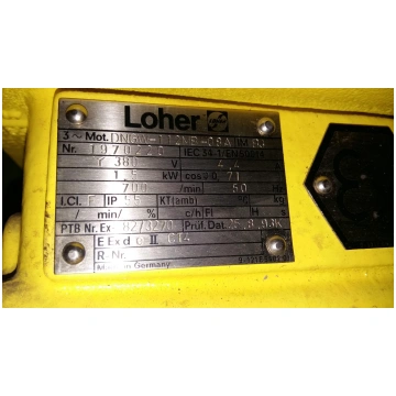 Elektromotors Loher 1,5kW 700 apgr./min