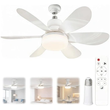 Griestu ventilators ar apgaismojumu 40 W, regulēja