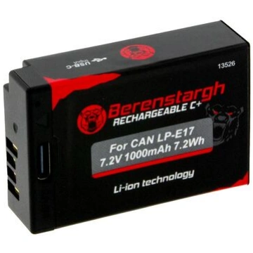 Berenstargh Canon battery LP-E17, 1000mAh
