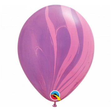 Lateksa balons ar zīmejumu, Tumši violets, (30 cm)