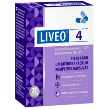 Uztura bagātinātājs Liveo 4, 21 kapsula