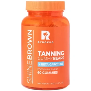 BYROKKO SHINE BROWN TANNING beta karotīns, uztura 