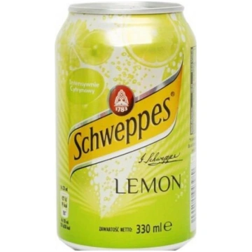 Gāzēts dzēriens SCHWEPPES Lemon, bundžā, 0.33l