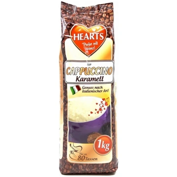 Hearts Cappuccino Karamell šķīstošais kapučīno dzē
