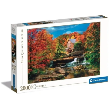 Glade Creek Grist Mill 2000 piece puzzle CLEMENTON