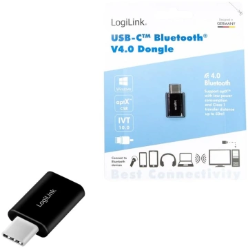 Logilink USB-C Bluetooth V4.0 Dongle Black (BT0048