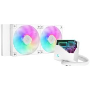 Deepcool Liquid CPU cooler LT240 WH ARGB Intel, AM