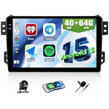 CAMECHO 4+64G Android 15 Navi Autoradio für Suzuki