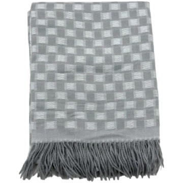DOMOLETTI Pledi Domoletti CHECKERS, pelēka, 130 cm