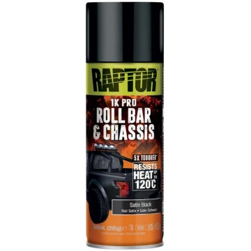 RRBSB/AL - RAPTOR chassis paint Satin black 366ml 