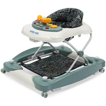 BABY MIX bērnu staigulis ar šūpolēm - Green