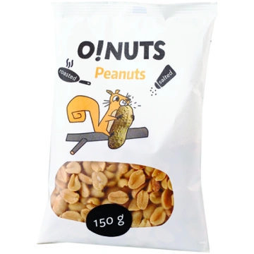 Zemesrieksti O!NUTS grauzdēti un sālīti, 150 g - 4