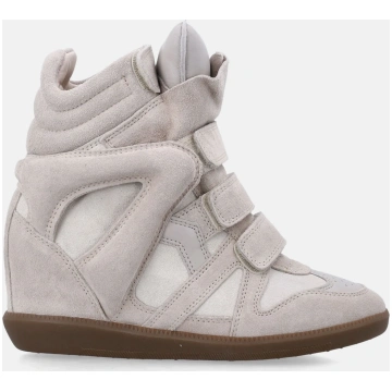 Isabel Marant Bekett suede leather wedge sneakers 