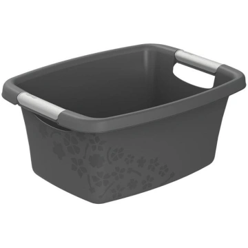 Rotho Bļoda 12L kvadrāta Flowers, pelēka (76108592