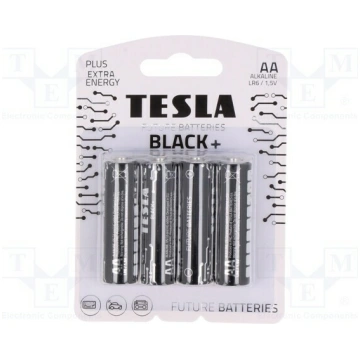 Battery: alkaline; AA; 1.5V; non-rechargeable; Ø14