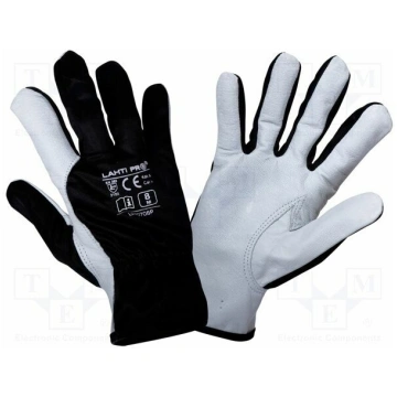 Protective gloves; Size: 8; black; tag | LAHTI-L27