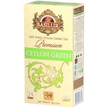Basilur Premium Collection Ceylon Green zaļā tēja 