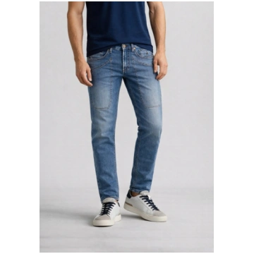 Jeckerson Jeans Cinque Tasche Slim Con Toppa Uomo 