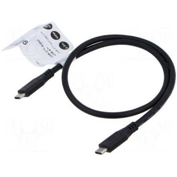 Cable | USB 4.0 | USB C plug,both sides | 0.5m | b