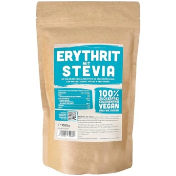 Eritritritols + Stevia dabīgais cukura aizstājējs