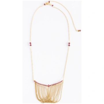 Deco choker with garnets INTERNOCORTILE GIOIELLI