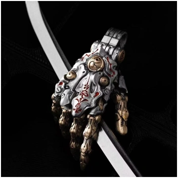 Gothic Retro Mechanic.al Hand Keychain - Damping A