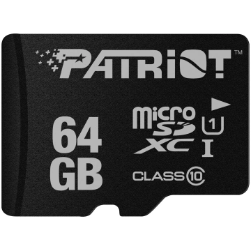 Patriot MicroSDXC 64 GB UHS-I Class 10 U1 80 MB/s 