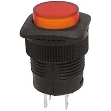 PUSH-BUTTON SWITCH OFF-(ON) WITH ORANGE LED | R139
