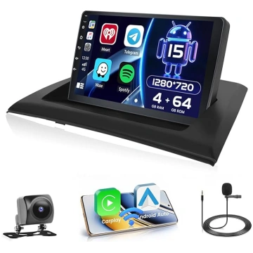 Hikity [4 + 64GB] Android 15 auto radio, CarPlay A
