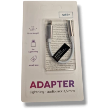 setty ADAPTER Lightning - audio jack 3.5mm