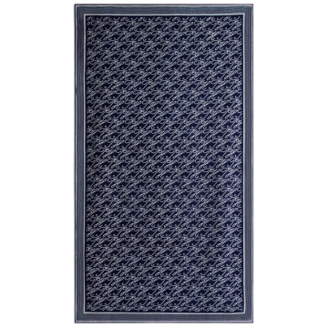 SCRIPT TOWEL - TH SCRIPT PREPPY NAVY
