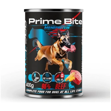 PRIME BITE Monoprotein Beef with carrots - wet dog
