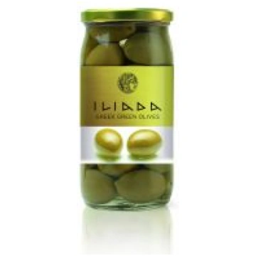 Olīvas zaļās ar kauliņiem 370g/215g ILIADA [12] V_