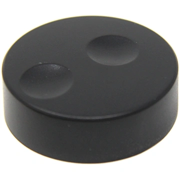 Knob; without pointer; plastic; Øshaft: 6mm; Ø39.6