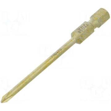 Screwdriver bit | Phillips | PH0 | 1/4" | Overall 