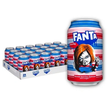 Fanta Forest Berries Zero (UK) soft drink, 330 ml,