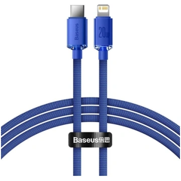 Kabel USB Baseus USB-C - Lightning 1.2 m Niebieski