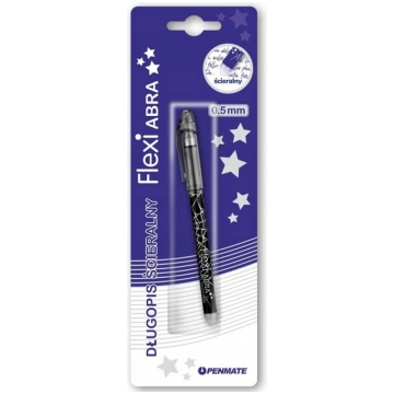 Dzēšams pildspalvas Penmate Flexi Abra, melns, spī