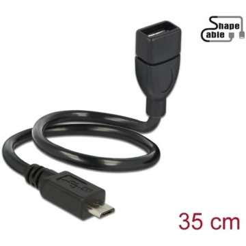 Delock Cable USB 2.0 Micro-B male > USB 2.0 Type-A