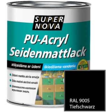 Ūdens bāzes pusmatēta akrila emaljas krāsa Super N