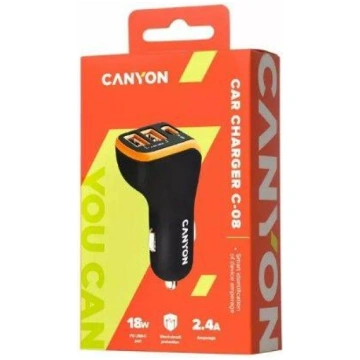 Auto lādētāji Canyon Universal 3xUSB car adapter I