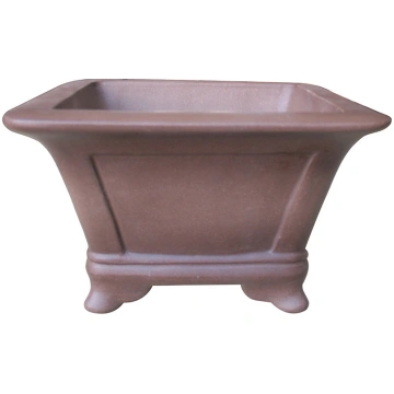 6" Slanted Flared Unglazed Semi-Cascade Shohin Bon