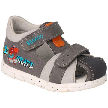 Boys" Skate grey Befado sanadals, 30