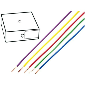 Wire; H07V-U; 2.5mm2; wire; Cu; PVC; blue; 450V,75