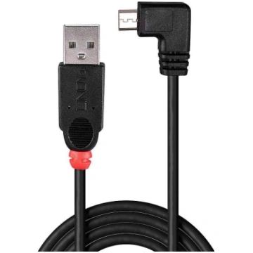 CABLE USB2 A TO MINI-B 1M/90 DEGREE 31971 LINDY 31