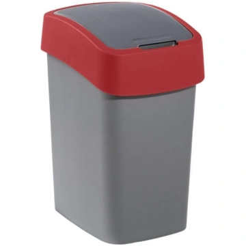 Atkritumu spainis Flip Bin 25L sudraba/sarkans 325
