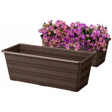 Ziedu pods balkona kaste brūna 40 cm, 40 cm