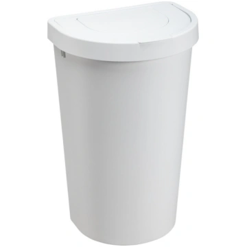 Atkritumu grozs „Seattle Swing“ 45 L, balts PLAST