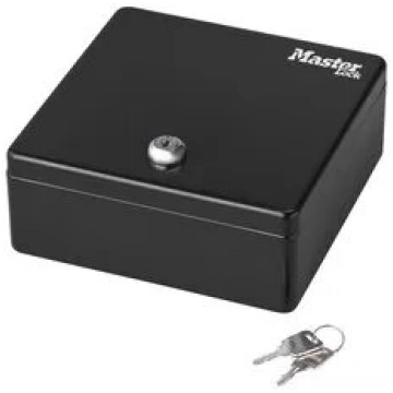 MASTER LOCK Mazs naudas un atslēgu seifs Melns Tēr