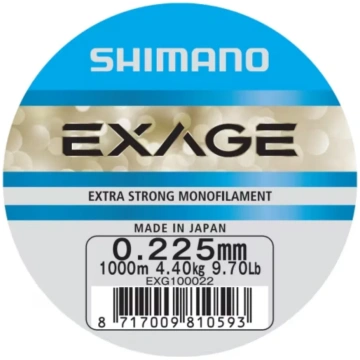 Shimano Exage - 1000m 0.225mm 4.4kg Steel grey
